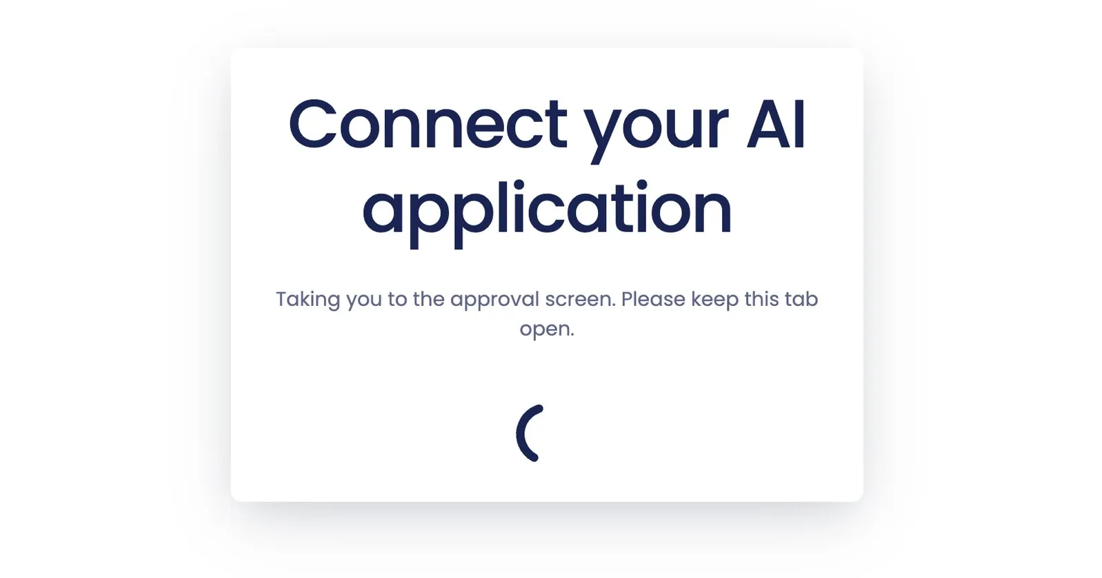 La tua applicazione ti manda alla pagina di connessione di Simpliers
